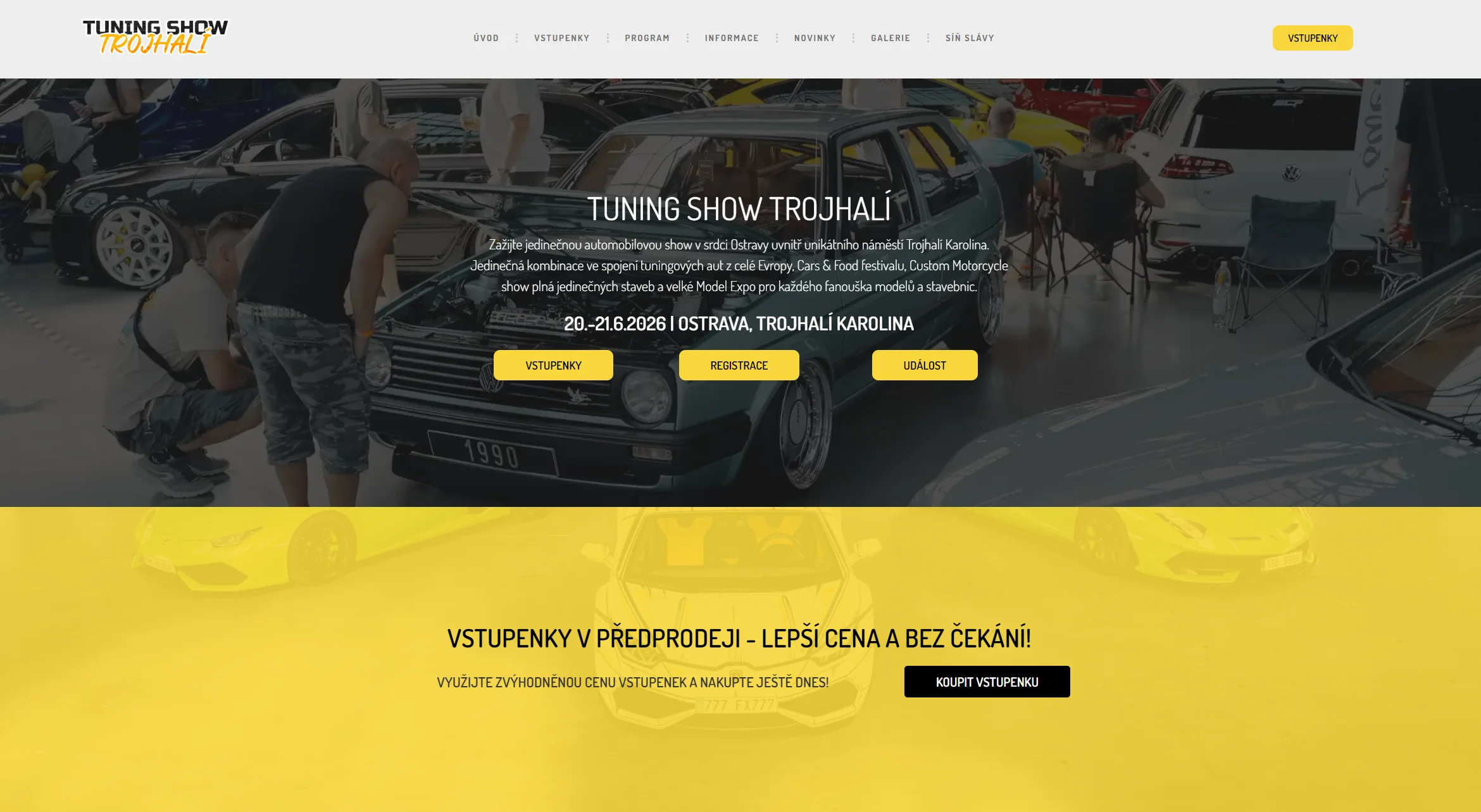 Tuning Show Trojhalí 2026 — Ostrava